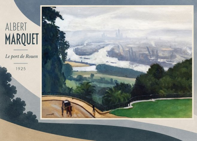 Albert Marquet Le Port De Rouen No2 - Plakat