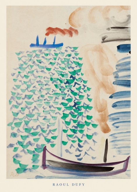 Raoul Dufy Boats on the Water No6 - Plakat