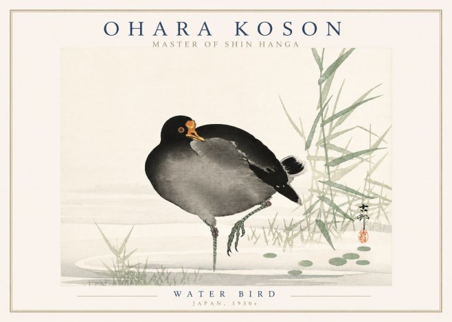 Ohara Koson Water Bird No3 - Plakat