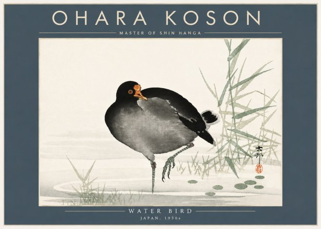 Ohara Koson Water Bird No5 - Plakat