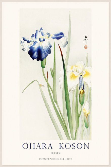 Ohara Koson Irises II No1 - Plakat