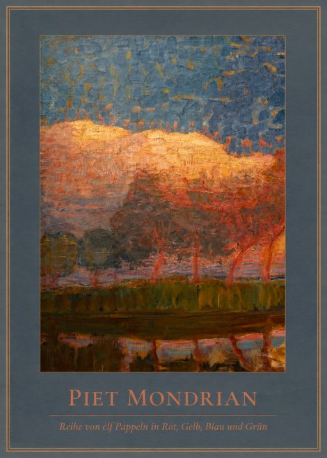 Piet Mondrian Reihe Von Elf Pappeln in Rot, Gelb, Blau Und Grün No4 - Plakat