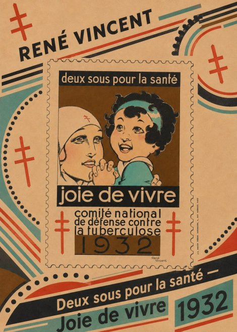 René Vincent Deux Sous Pour La Santé - Joie De Vivre No5 - Plakat