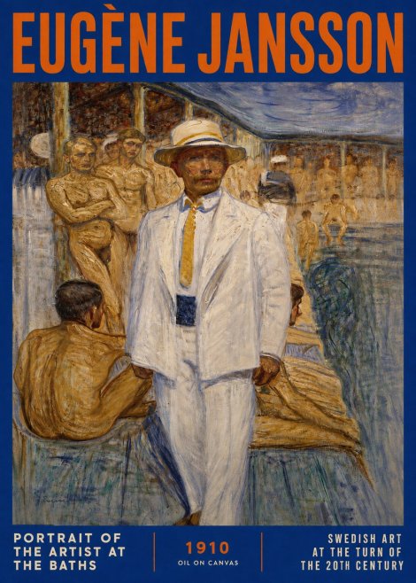 Eugène Jansson Portrait of the Artist at the Baths No2 - Plakat