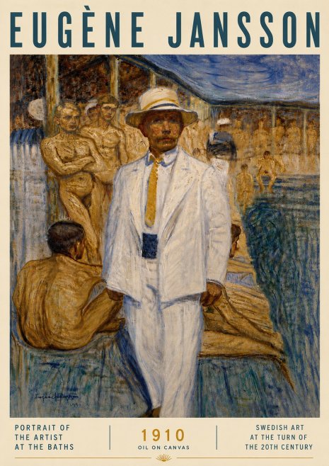 Eugène Jansson Portrait of the Artist at the Baths No6 - Plakat