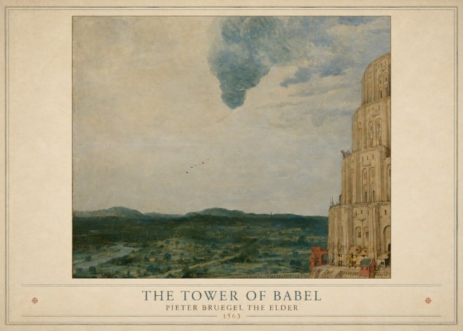 Pieter Bruegel The Tower of Babel VIII No4 - Plakat