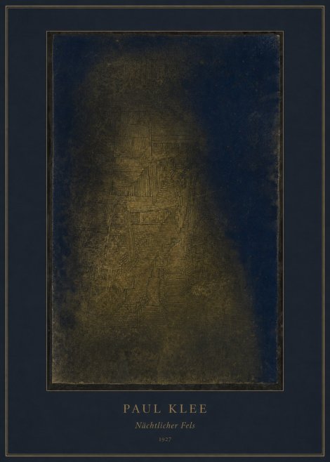 Paul Klee Nächtlicher Fels No3 - Plakat