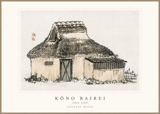 Kōno Bairei Country House No1 - Plakat
