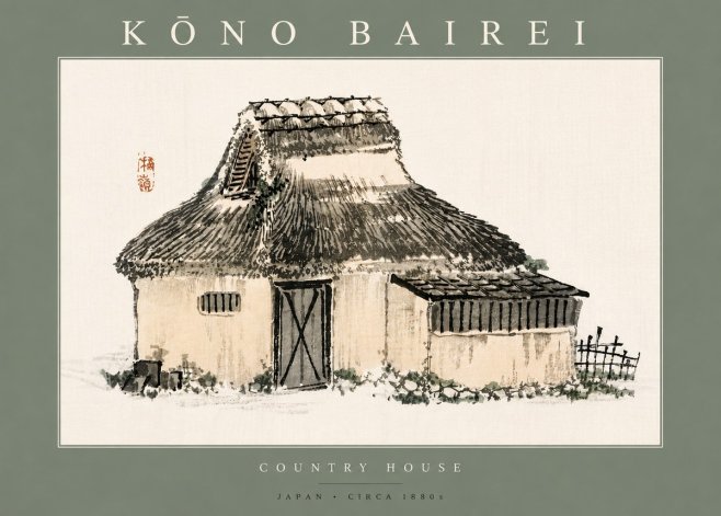Kōno Bairei Country House No5 - Plakat