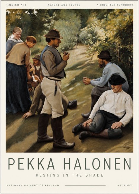 Pekka Halonen Resting in the Shade No6 - Plakat