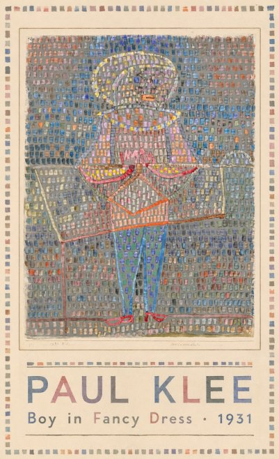 Paul Klee Boy in Fancy Dress No1 - Plakat