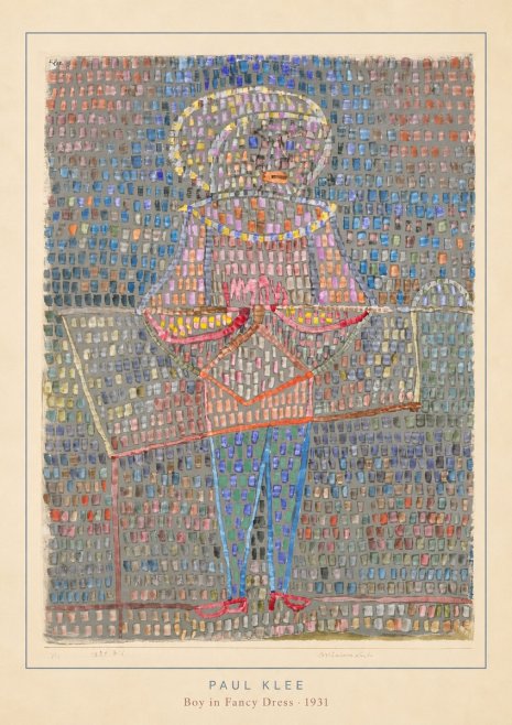 Paul Klee Boy in Fancy Dress No4 - Plakat