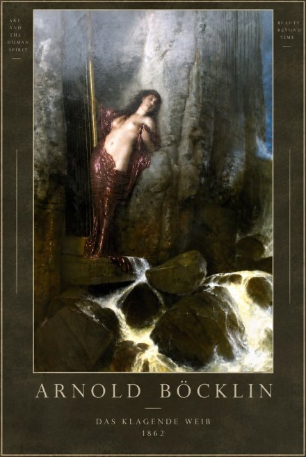 Arnold Böcklin Das Klagende Weib No4 - Plakat