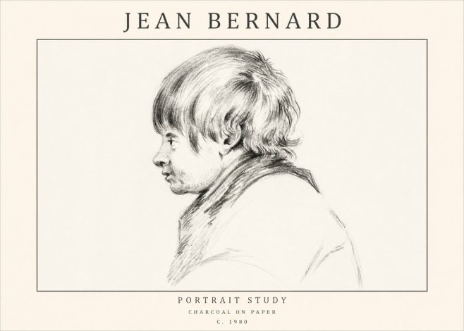Jean Bernard Portrait Study II No1 - Plakat