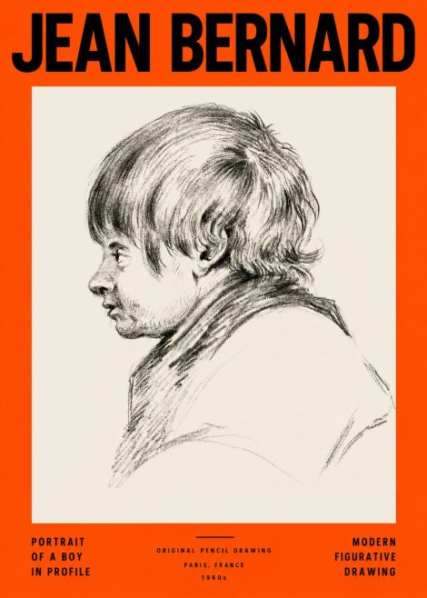 Jean Bernard Portrait Study II No4 - Plakat