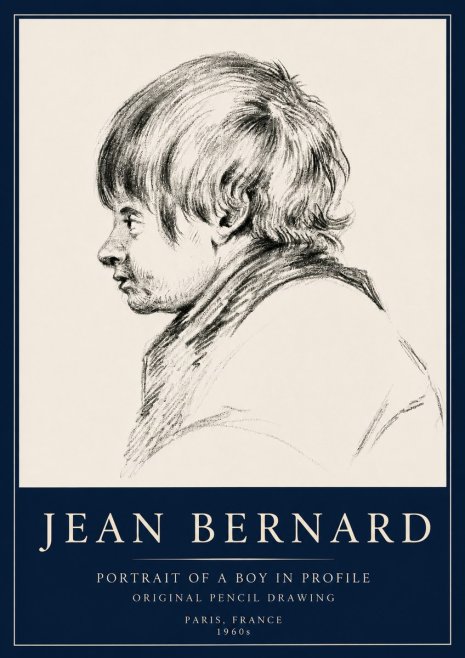 Jean Bernard Portrait Study II No5 - Plakat