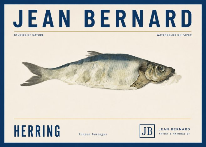 Jean Bernard Herring No5 - Plakat