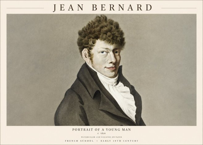 Jean Bernard Portrait of a Young Man No1 - Plakat