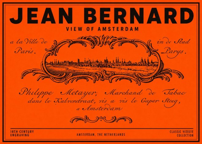 Jean Bernard A View of Paris No6 - Plakat