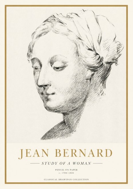 Jean Bernard Study of a Woman No1 - Plakat