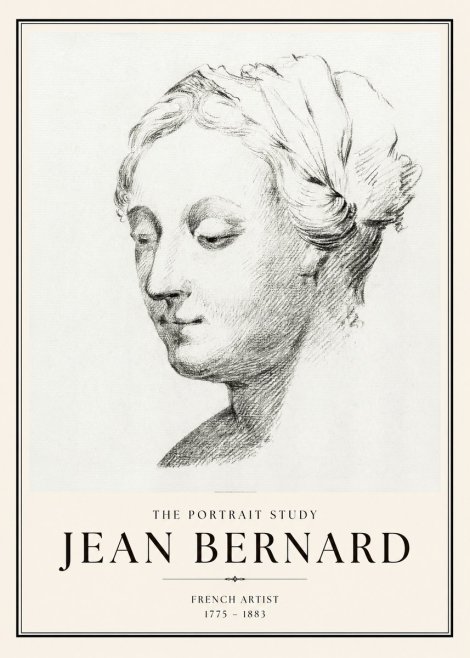 Jean Bernard Study of a Woman No2 - Plakat