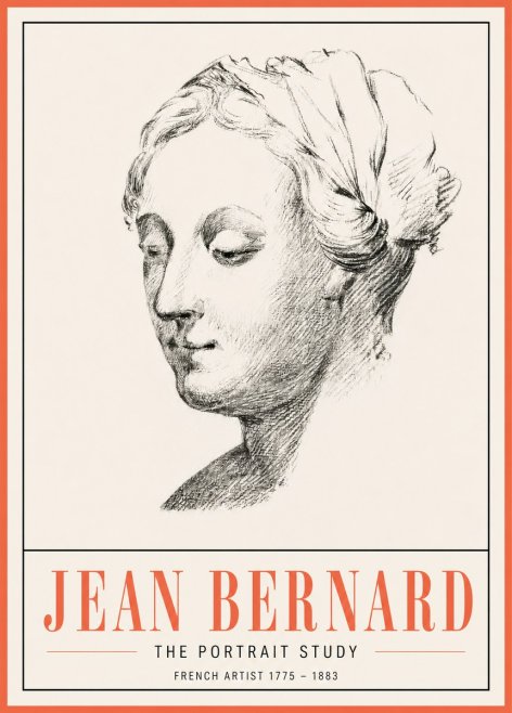Jean Bernard Study of a Woman No5 - Plakat