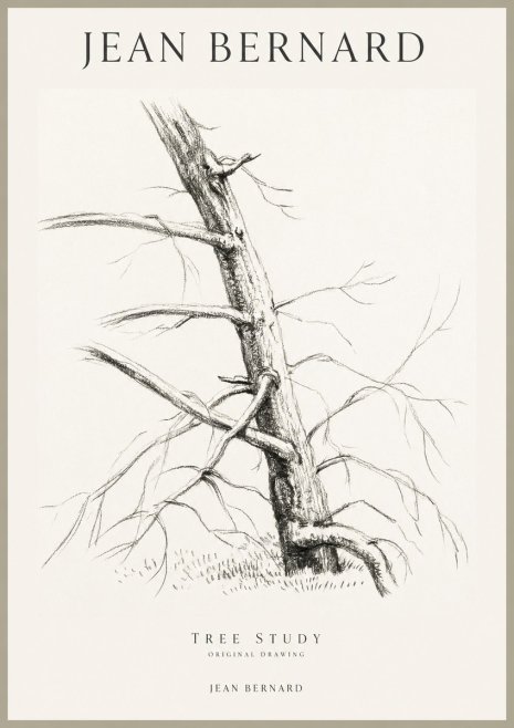 Jean Bernard Tree Study No1 - Plakat
