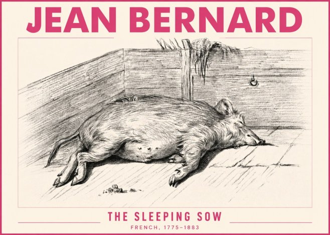 Jean Bernard The Sleeping Sow No3 - Plakat