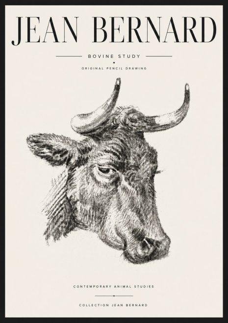 Jean Bernard Bovine Study I No6 - Plakat