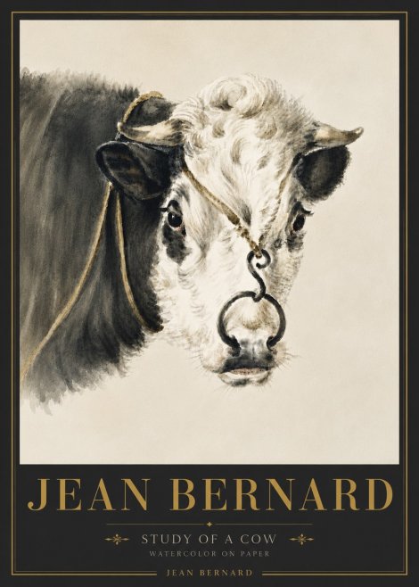Jean Bernard Study of a Cow I No6 - Plakat