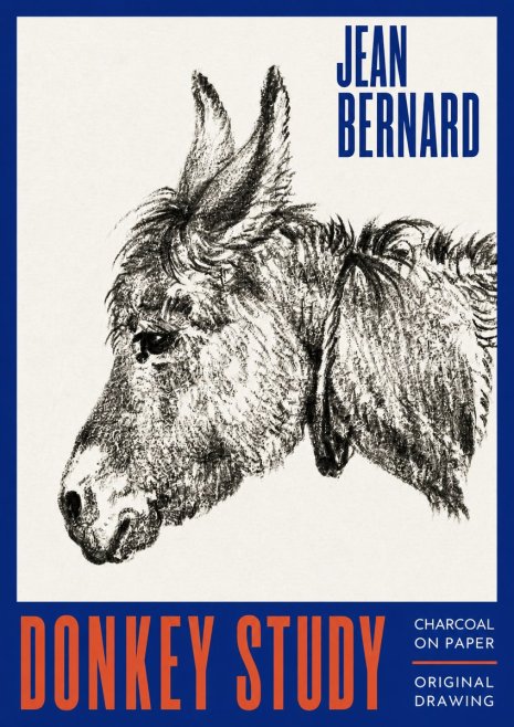 Jean Bernard Donkey Study III No2 - Plakat