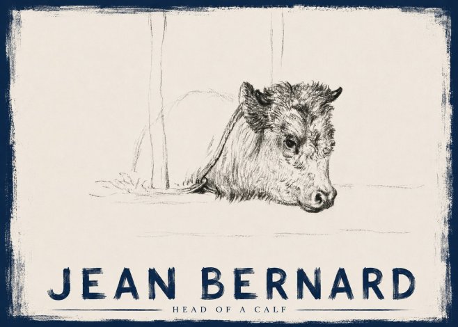 Jean Bernard Study of a Calf I No6 - Plakat
