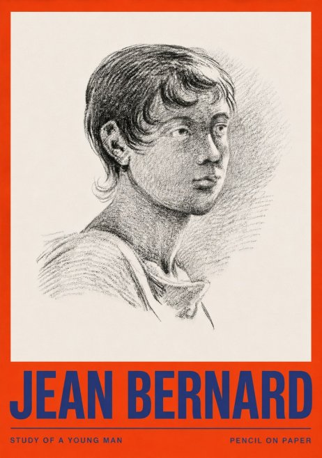 Jean Bernard Study of a Young Boy No4 - Plakat