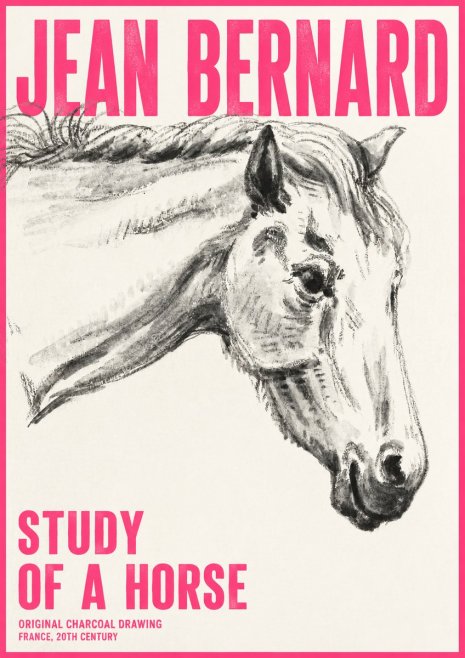 Jean Bernard Study of a Horse VIII No6 - Plakat