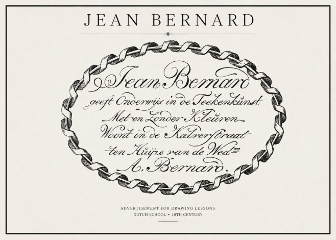 Jean Bernard Jean Bernard - Teacher of the Art of Drawing No2 - Plakat