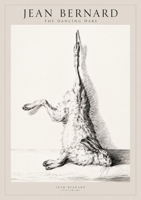 Jean Bernard The Dancing Hare No1 - Plakat