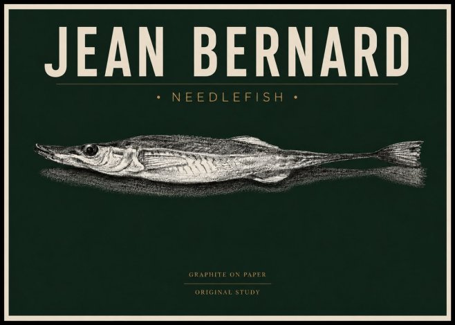 Jean Bernard Needlefish No4 - Plakat