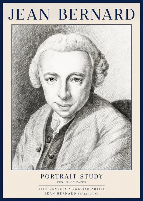 Jean Bernard Portrait of a Gentleman I No4 - Plakat