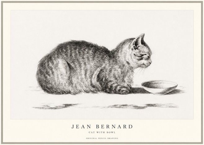 Jean Bernard The Cat No2 - Plakat