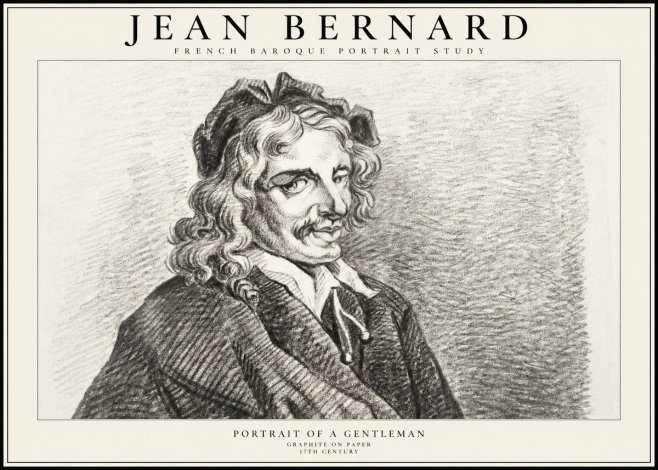 Jean Bernard Portrait of a Gentleman II No2 - Plakat