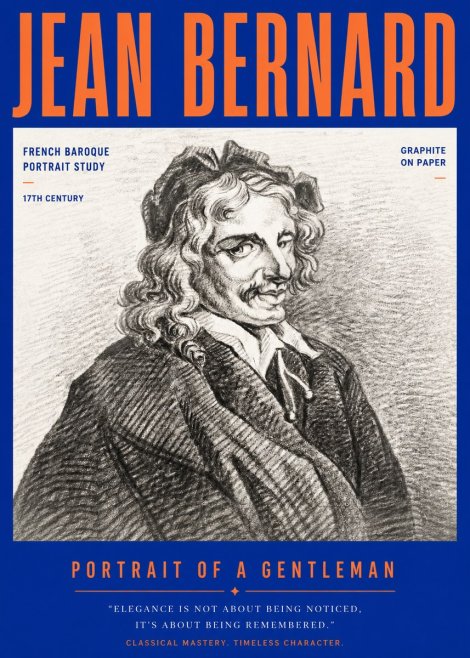 Jean Bernard Portrait of a Gentleman II No3 - Plakat