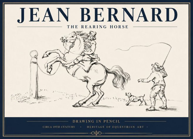 Jean Bernard The Rearing Horse I No5 - Plakat
