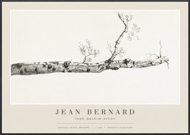 Jean Bernard Tree Branch Study No1 - Plakat