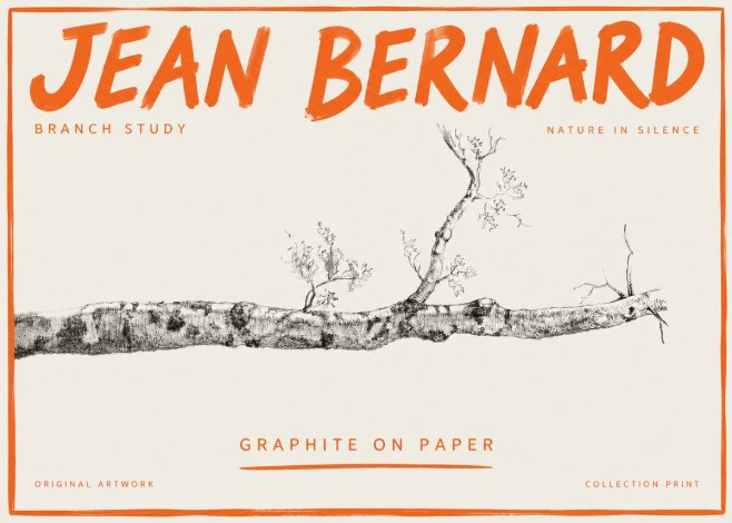 Jean Bernard Tree Branch Study No5 - Plakat