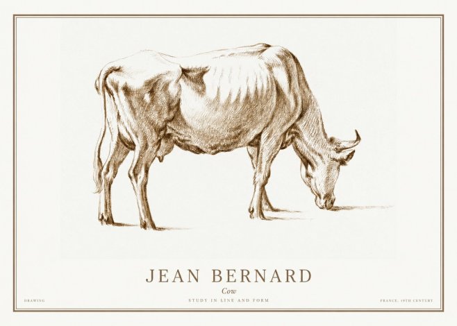 Jean Bernard Cow II No1 - Plakat