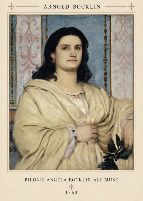 Arnold Böcklin Bildnis Angela Böcklin Als Muse No4 - Plakat
