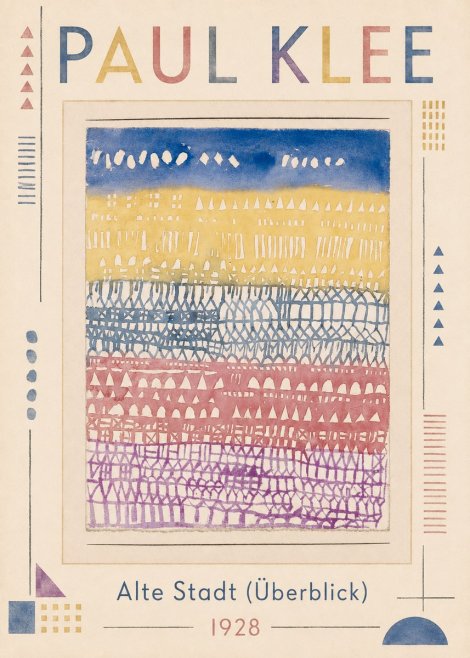 Paul Klee Alte Stadt (Überblick) No1 - Plakat
