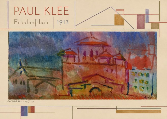 Paul Klee Friedhofsbau No4 - Plakat