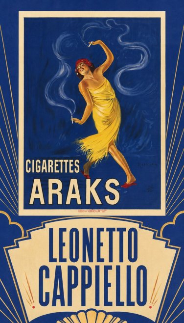 Leonetto Cappiello Cigarettes Araks No5 - Plakat
