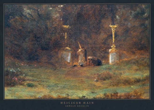 Arnold Böcklin Heiliger Hain No2 - Plakat